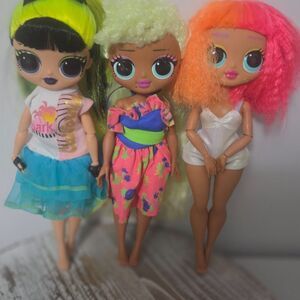 L.O.L./OMG Fashion Dolls: Bhad Gurl, Lady Diva, and Neonlicious with Outfits (3)